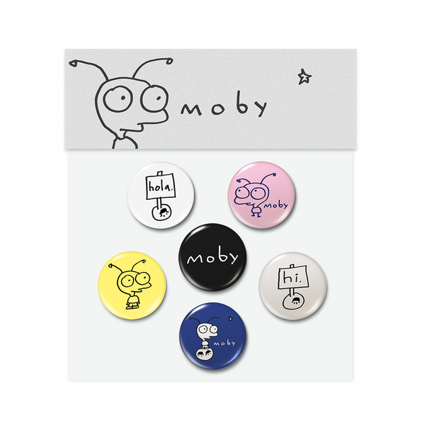 Moby Button Badge Set