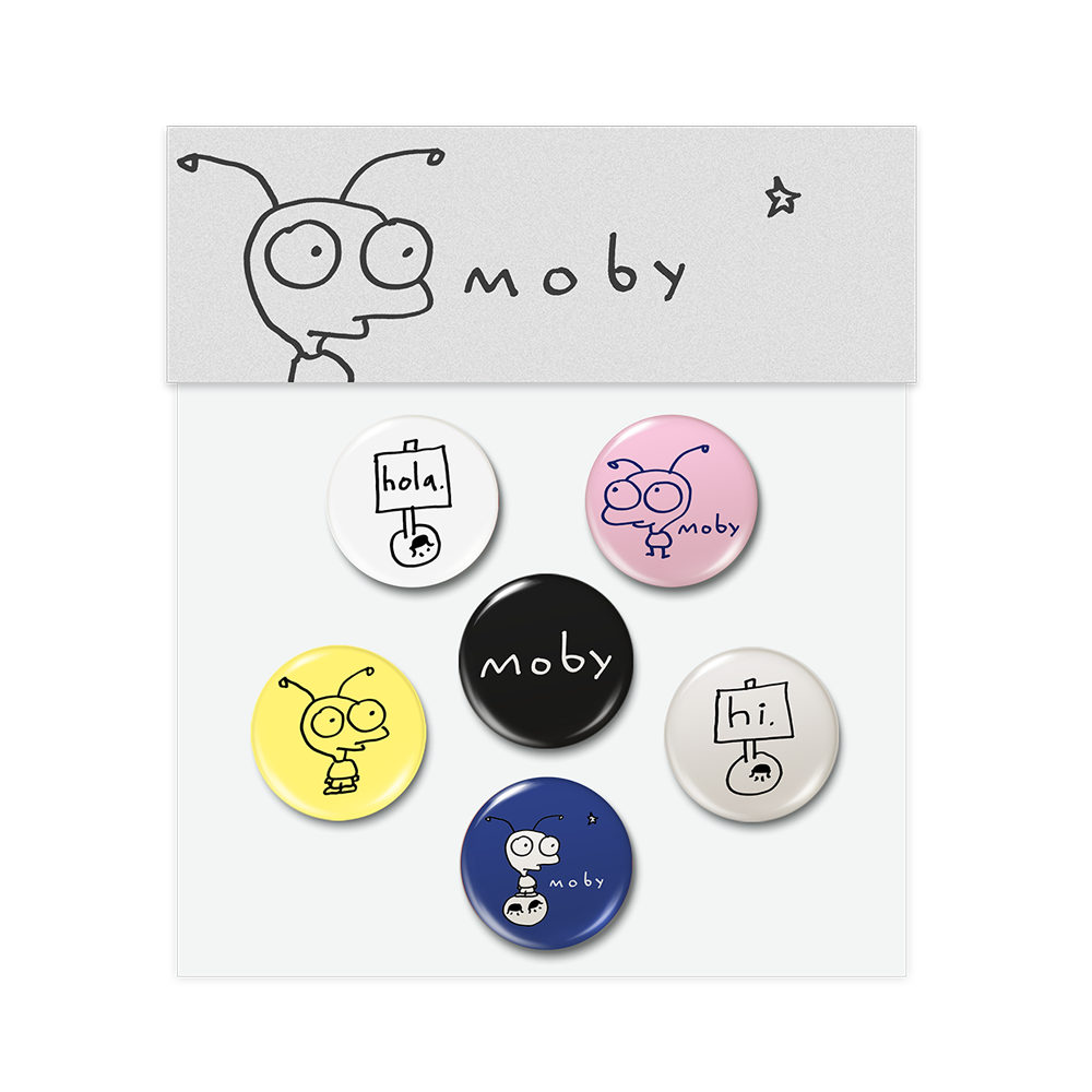 Moby Button Badge Set
